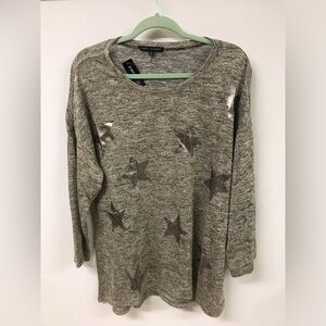 Women's Long Sleeve Stars Printed Long Top T Shirt Clothing Blouse Dress Top